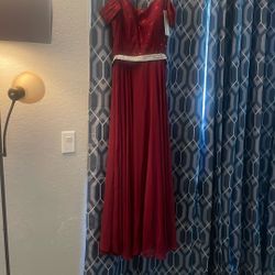 Cute Burgundy Dress