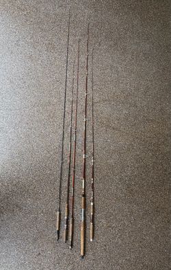 6 Antique Fishing Rods