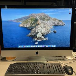 iMac 27-inch late 2014  27 inch I5 @ 3.5ghz 8GB RAM  1TB FUSION DRIVE  macOs Catalina Version  10.15.7