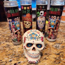 Great price for all these candles ( perfect for your ofrenda)! only one wick was lit briefly