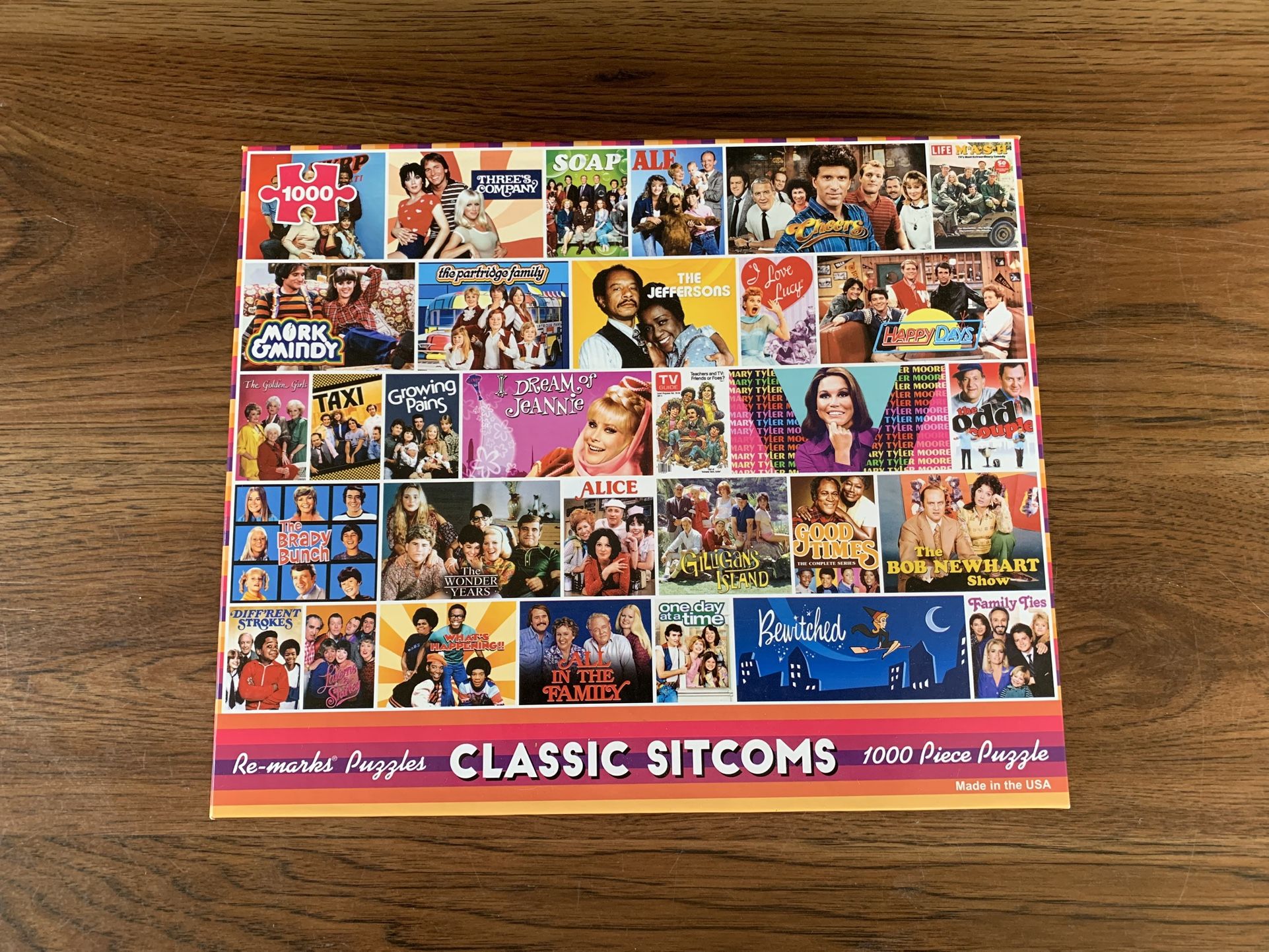 Re-Marks Puzzles 1000 Piece Classic Sitcoms Puzzle. Complete