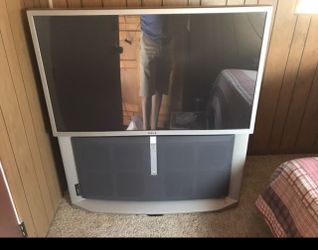 Free 50 inch TV, Old but works good.