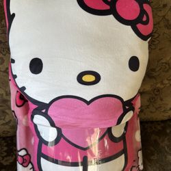 Hello Kitty Pillow N Throw set