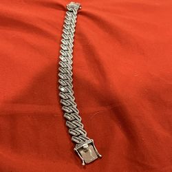 Moissanite baguettes bracelet