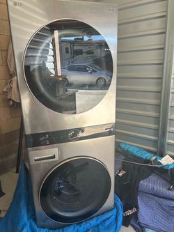 LG stacked washer and dryer