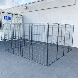 (New) $360 Heavy-Duty 10x10x5ft Large Dog Playpen with 16-Panels, Crate Kennel Exercise Gate