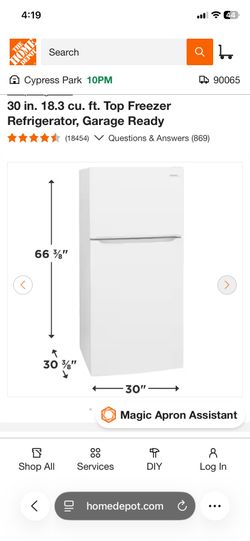 Frigidaire Refrigerator Model FFTR1835VW3