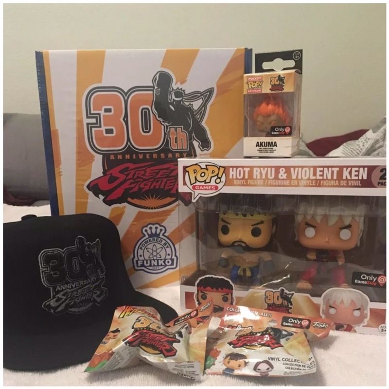 FUNKO POP! STREET FIGHTER 30th ANNIVERSARY BOX GAMESTOP EXCLUSIVE SEALED