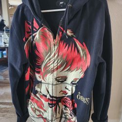 Vintage Obey Hoodie Sweatshirt Jacket