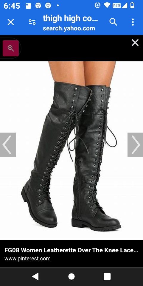 Thigh High Combat Boots 