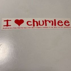 New l Love Chumlee Sticker