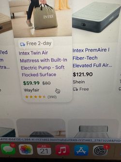 Tween inflatable mattress with build up pump