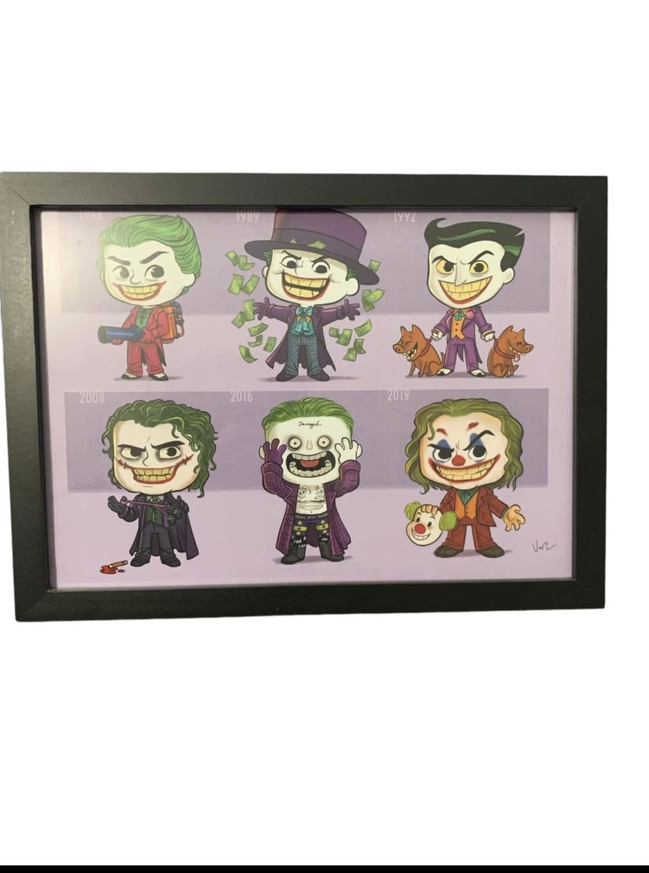 Joker Art With Frame