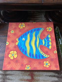 16x16 canvas- Bright Marine