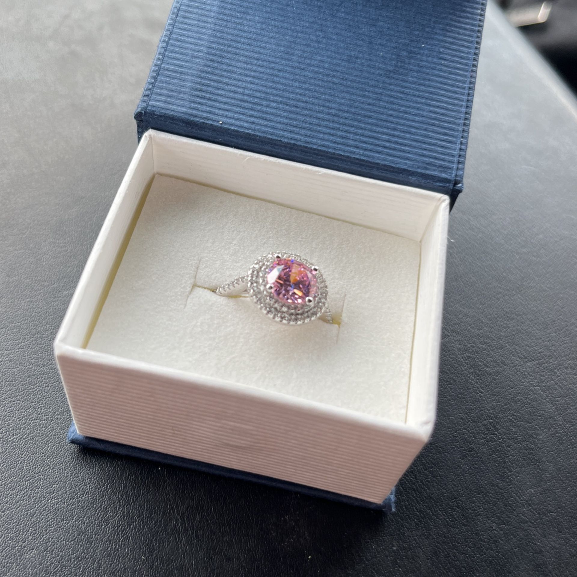 Lab Created Pink Sapphire Ring