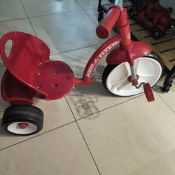 Vintage Radio Flyer Grow 'N Go Flyer Adjustable 3-Wheeel Trike Cart