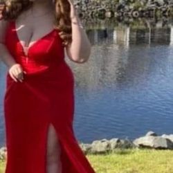Red Prom Dress Size 16.