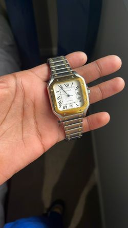 Plain 2 Tone Cartier Watch