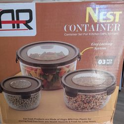 3 Piece Stackable Container Set