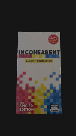 Incohearent The Spicier Edition Card Game