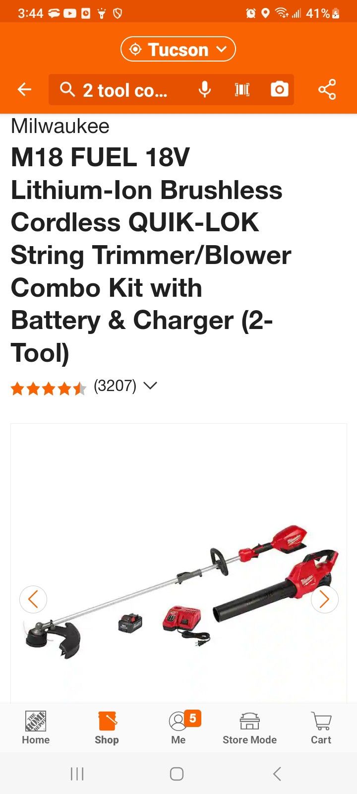 Milwaukee FUEL 2 Tool Combo Kit // Blower, Power Head, Stringer Attach W/ 8 Ah🔋  And Charger