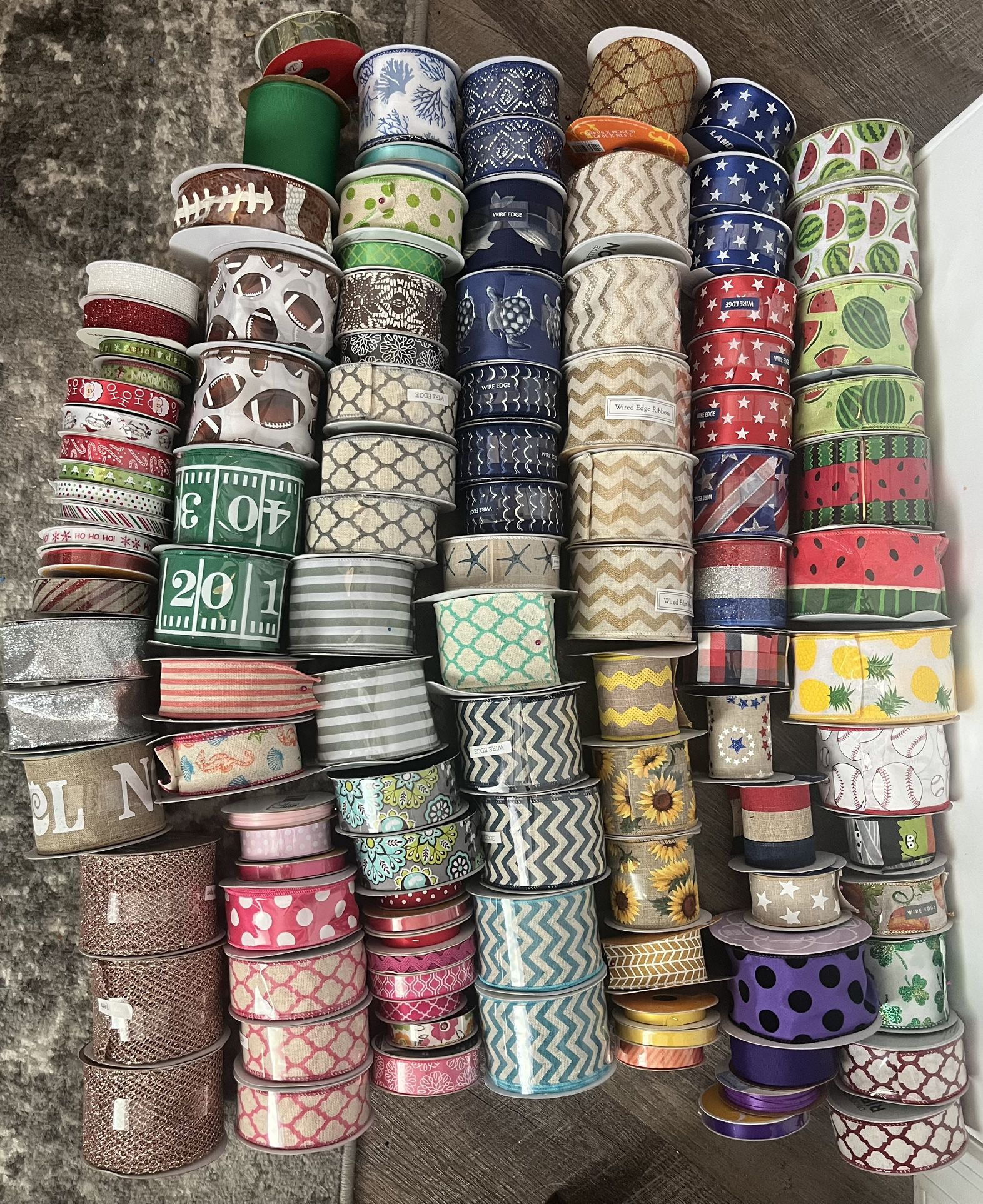 Huge Lot Of Brand New Ribbon 88% Off For Wreaths And Crafts Lot 2
