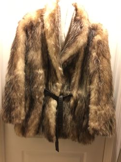 FUR JACKET AUTHENTIC NATURAL OPOSSUM