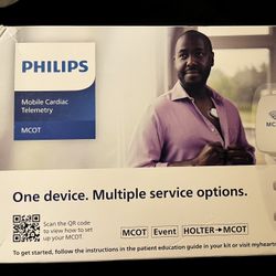 Philip’s Mobile Cardiac Telemetry MCOT.  NEW 