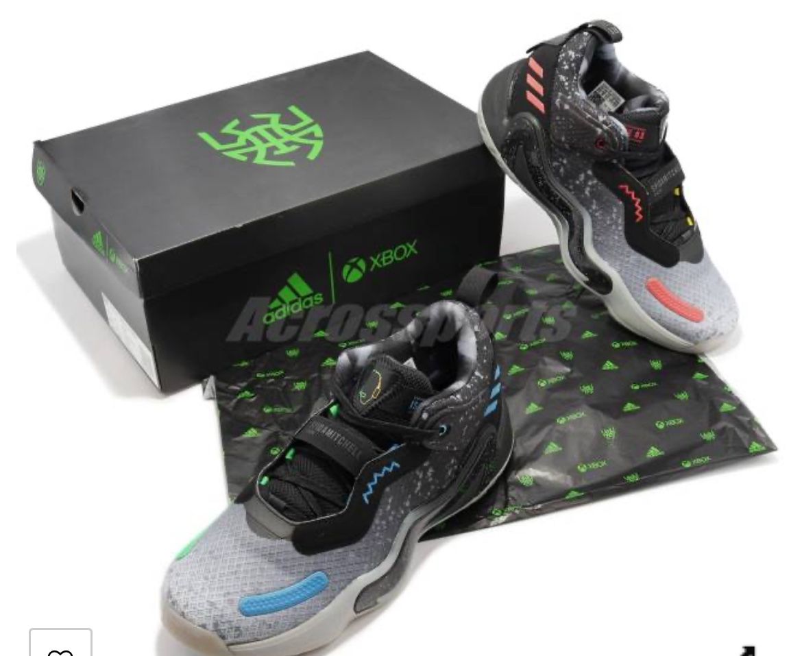 Adidas Men's DON ISSUE GCA XBOX 360 Black Carbon Grey Basketball