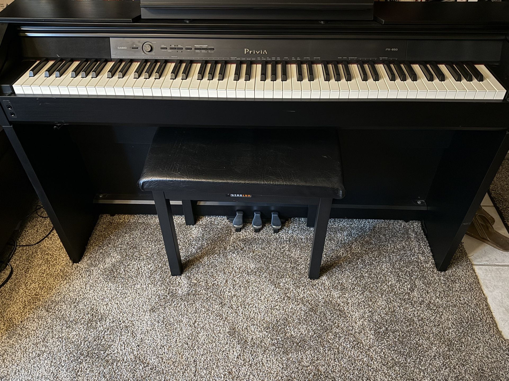 Casio Privia PX-850 Full Size Piano With Weighted Keyboard
