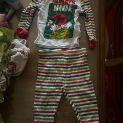 12 month The Grinch Christmas Pjs 