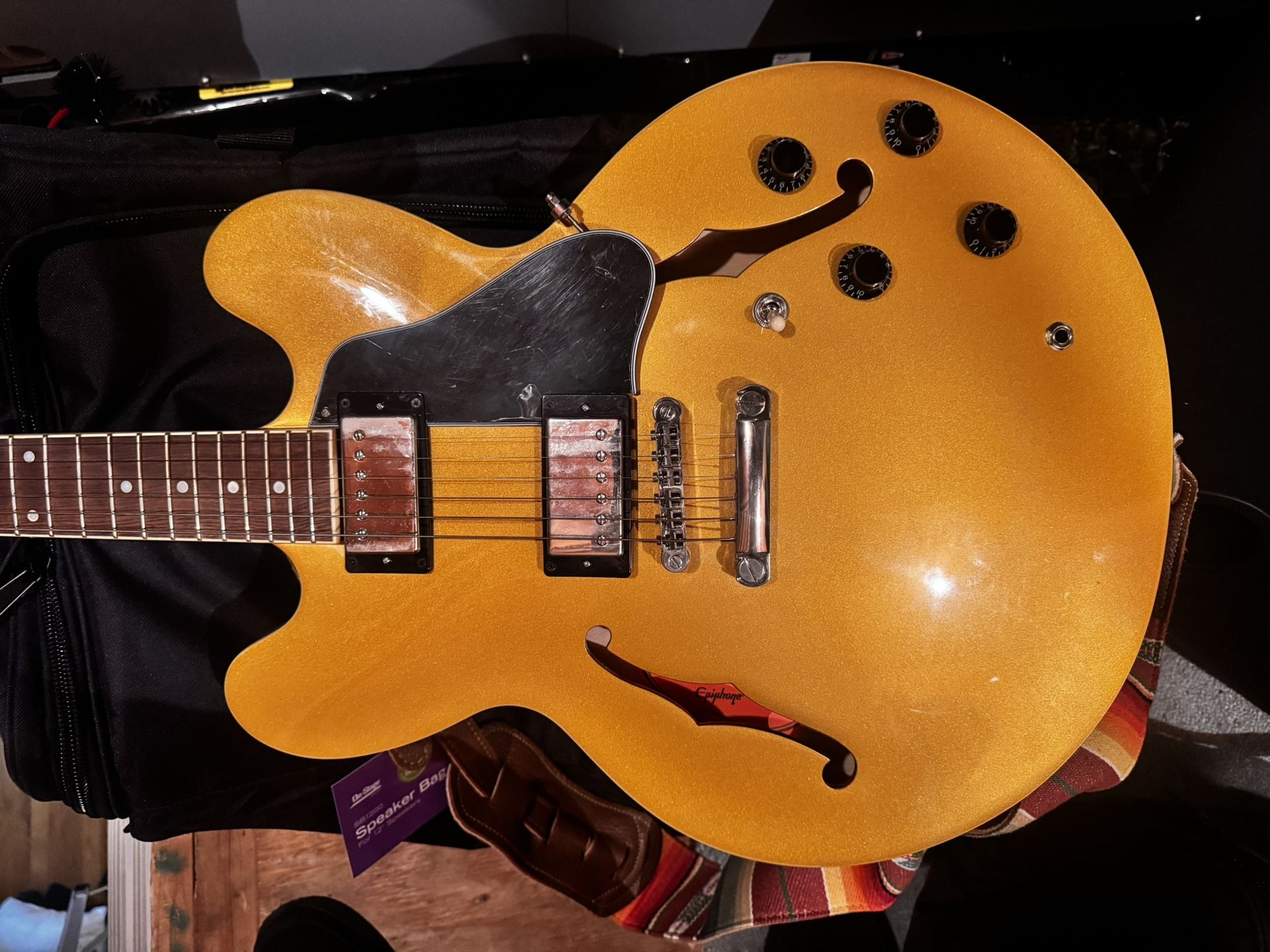 Electric Guitar Epiphone ES-335 Gold Metallic (2021) Hollow Body