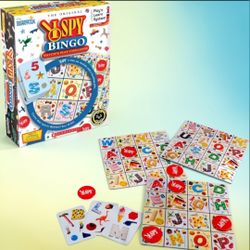 The Original I Spy Bingo Match & Play Challenge Ages 4+ Scholastic New Sealed.  This item is the Briarpatch I Spy Bingo Match & Play Challenge board g