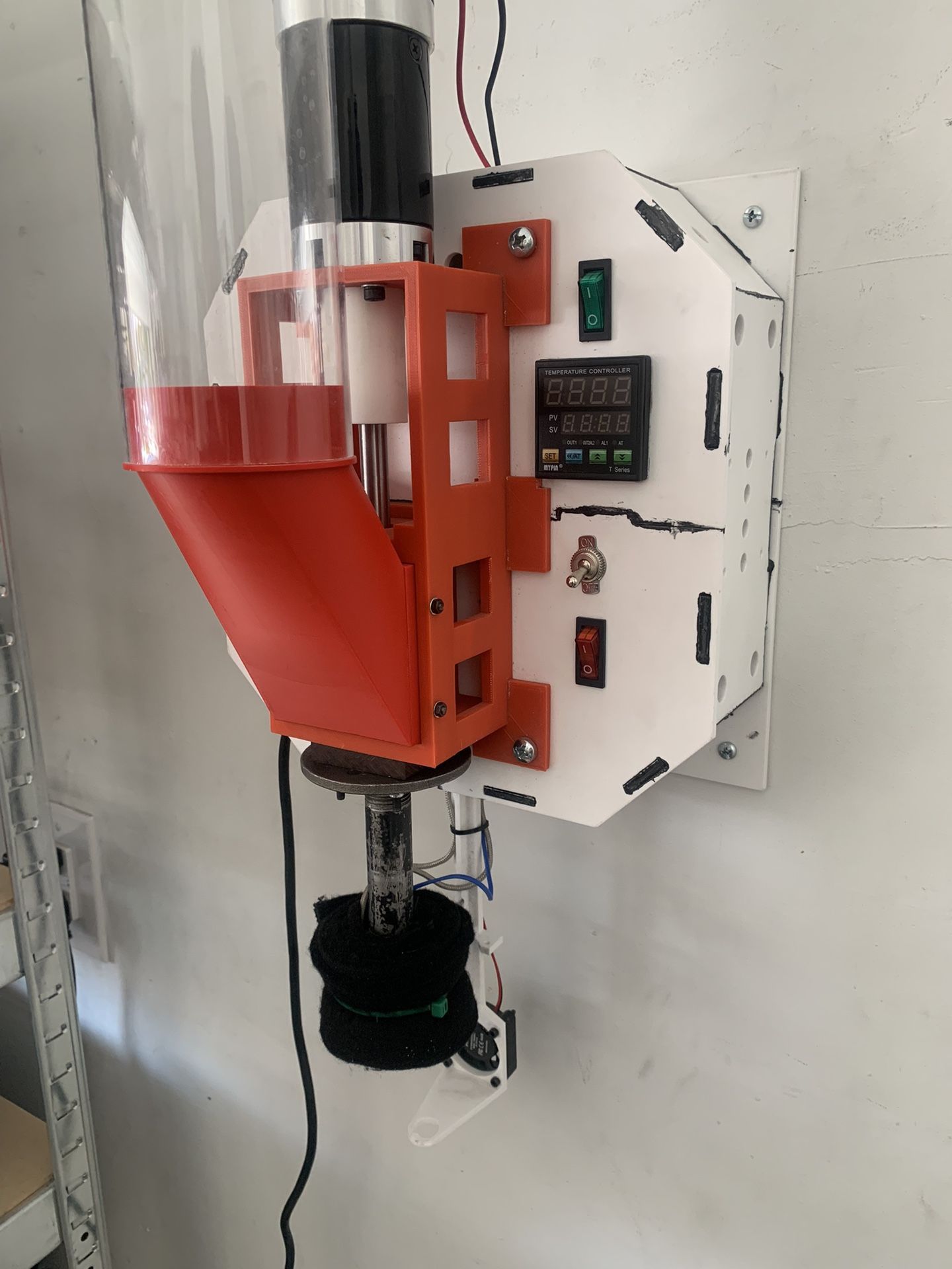 3D Printer Filament Maker With Automatic Plastic Shredder Mini - Handcranked Shredder