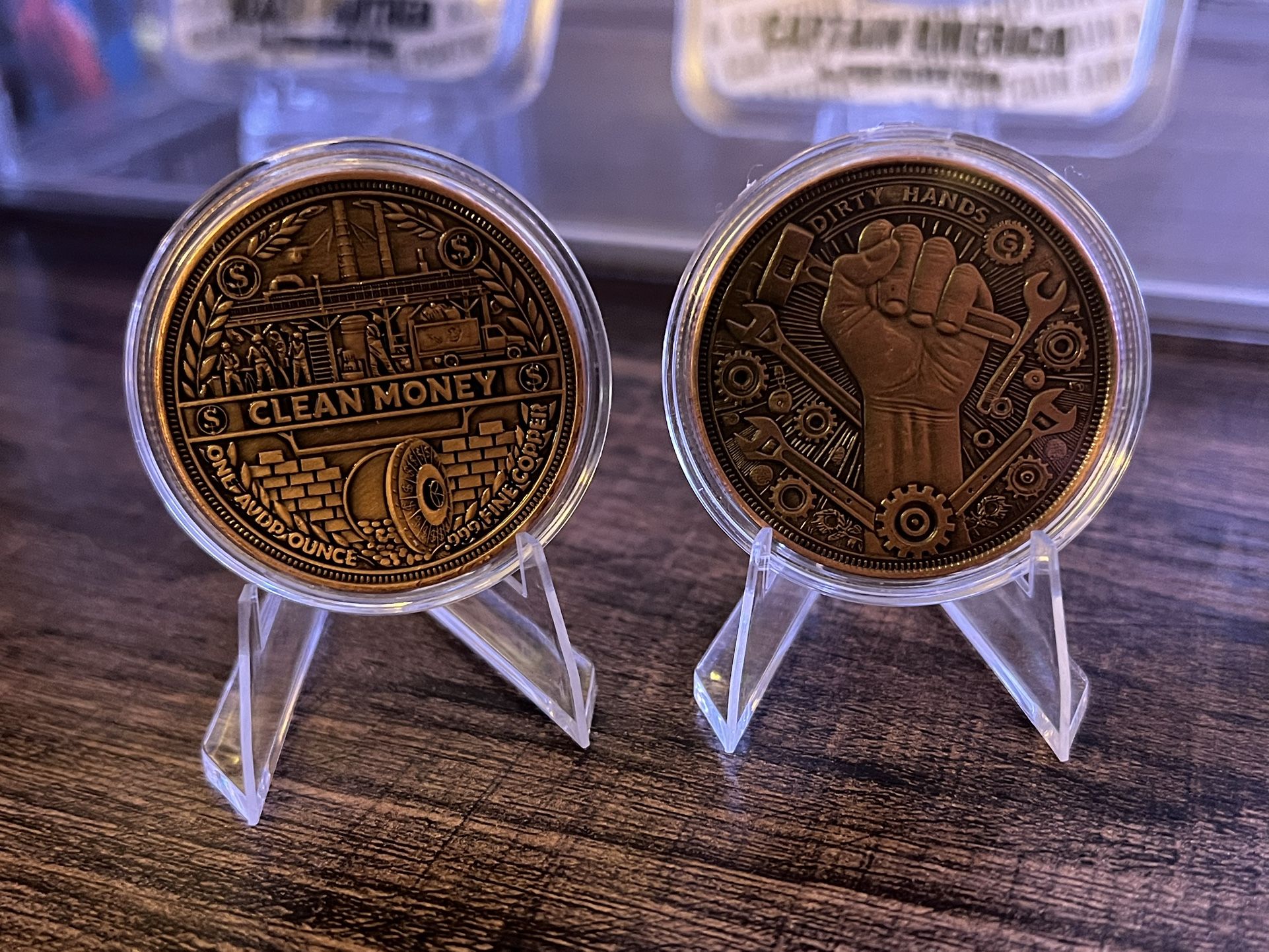1 oz Copper Dirty Hands Clean Money