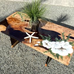 Hawaiian Coffee Table Opiuma Wood And Epoxy … Peony Flowers 