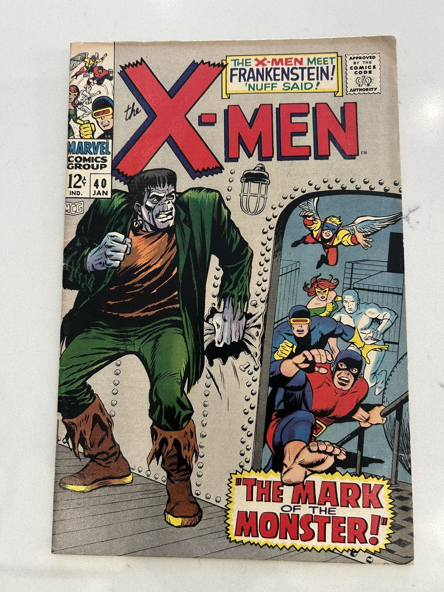 X-Men #40 - HIGHER GRADE π 1st App Frankenstein's Monster In Marvel Comics 1968