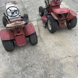 (2) Vintage Sears Riding Lawn Mowers