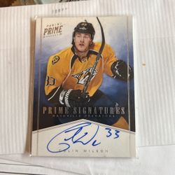 2012prime Signatures Colin Wilson Autograph #20 Rare20/99!