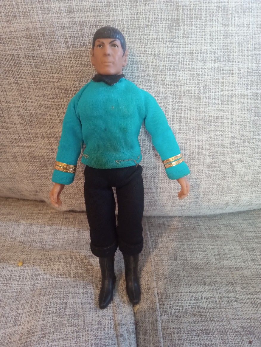 Vintage 70's Star Trek Spock Action Figure By Mego