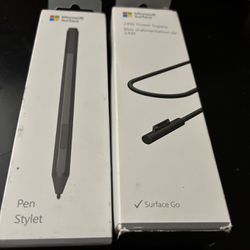 Microsoft Surface Pen Stylet (1776) & Surface Go 24w Power Supply $50