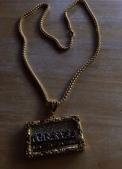 Cadena última sena oro laminado 24k