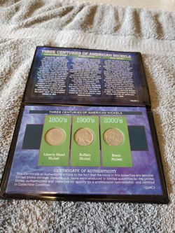 Three Centuries of American Nickels Coin Set