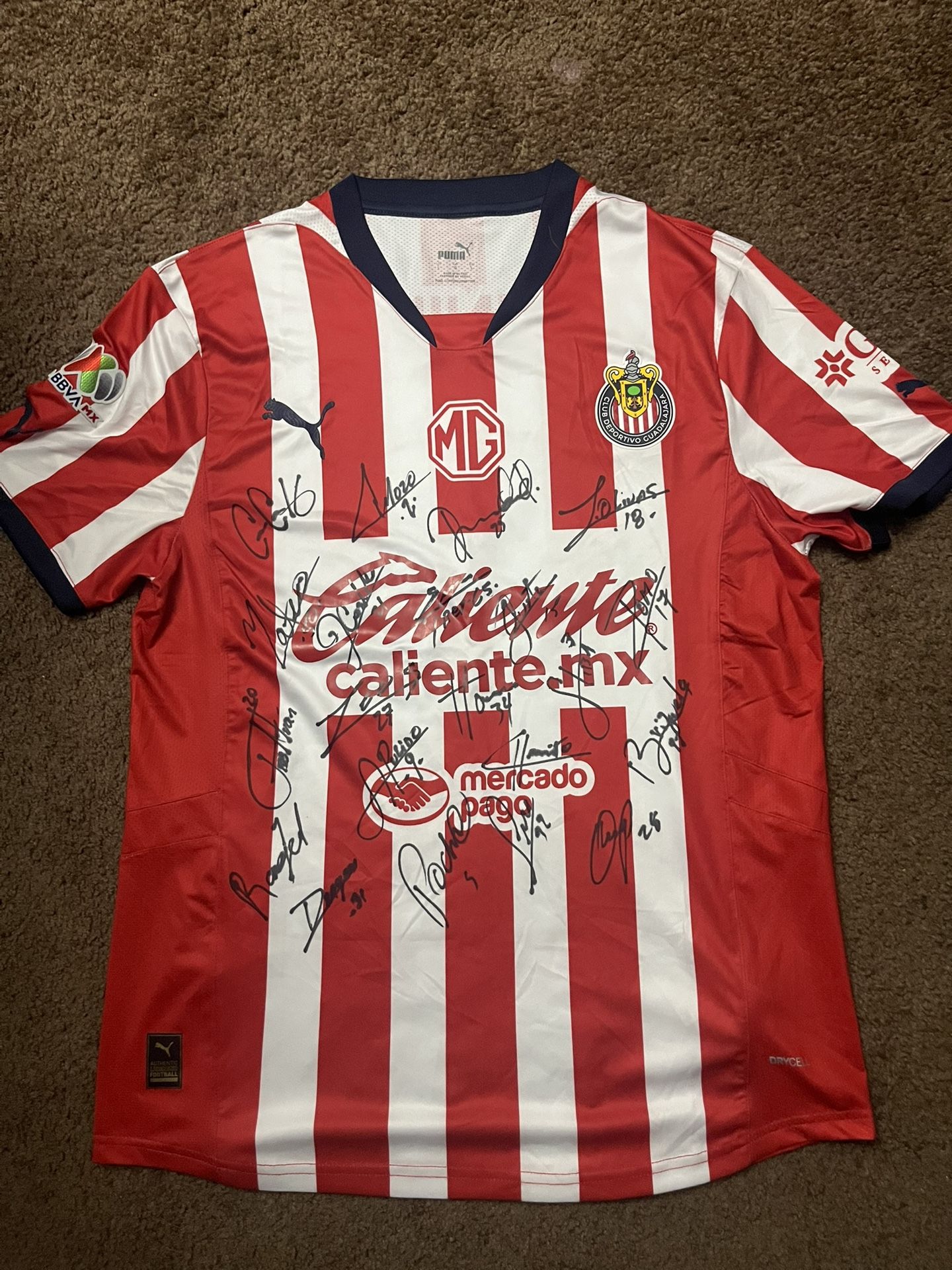 Camisa De Chivas Autografiada