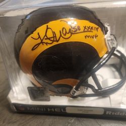 Los Angeles Rams Signed Mini Helmets