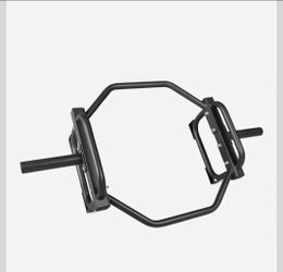 CAP Olympic Trap & Shrug Bar with Elevated Grip, 500-Lb Capacity