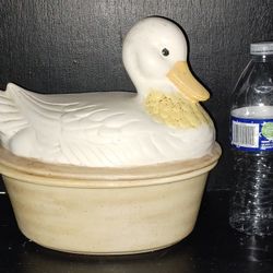 Vintage Duck Cookie Jar And Cross-posted No Holds