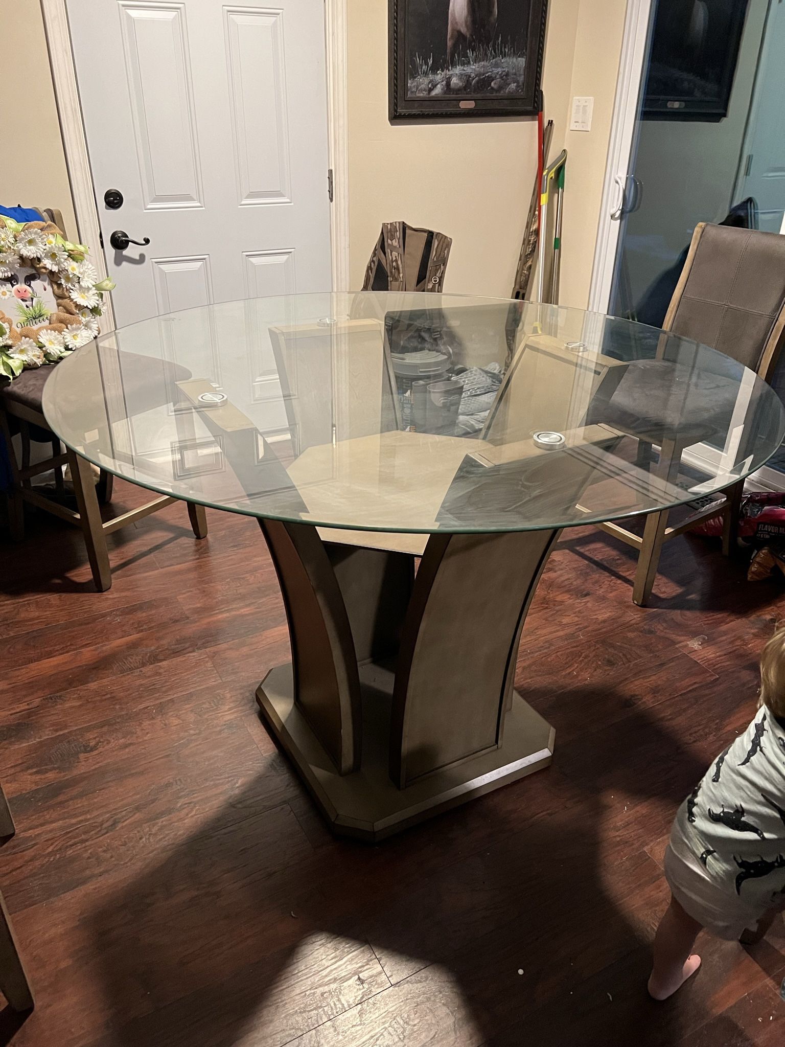 Glass Top Dining Room Table