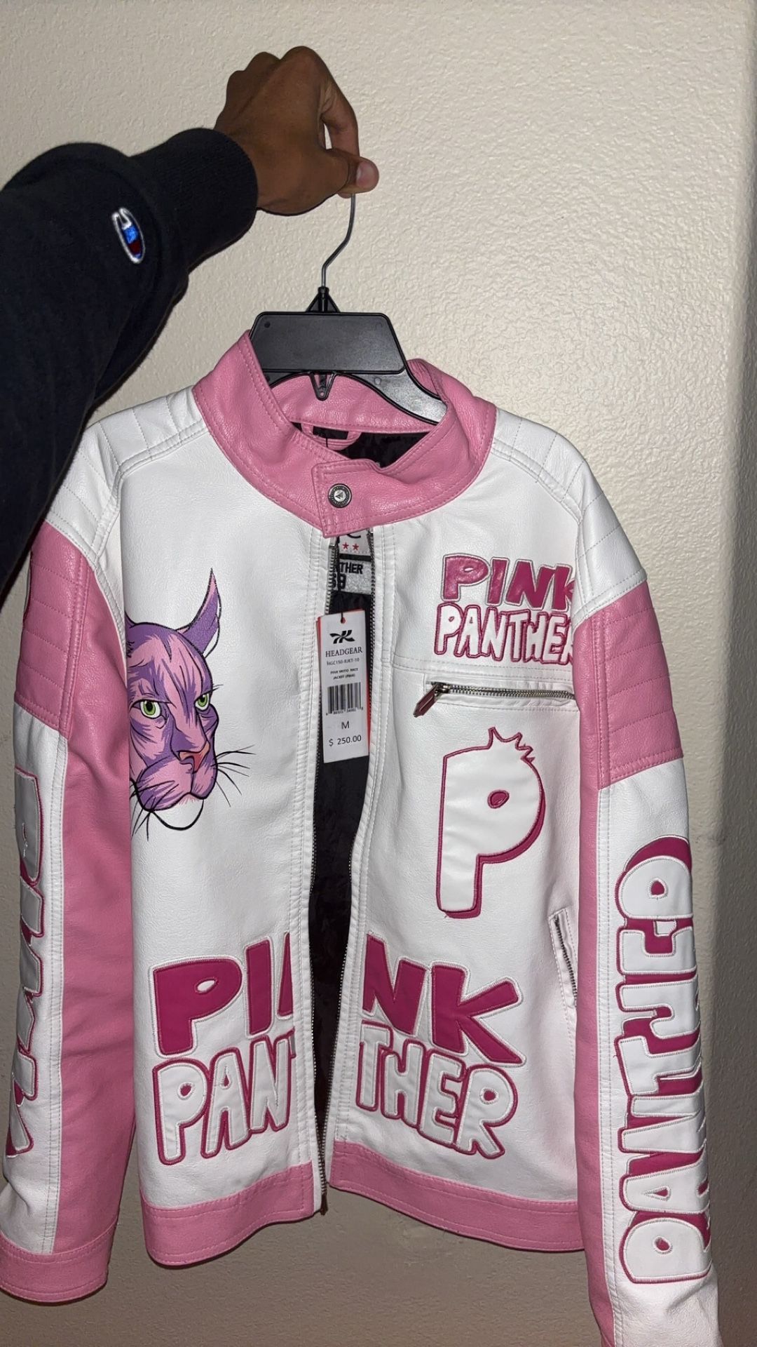Pink Panther Varsity Leather Jacket