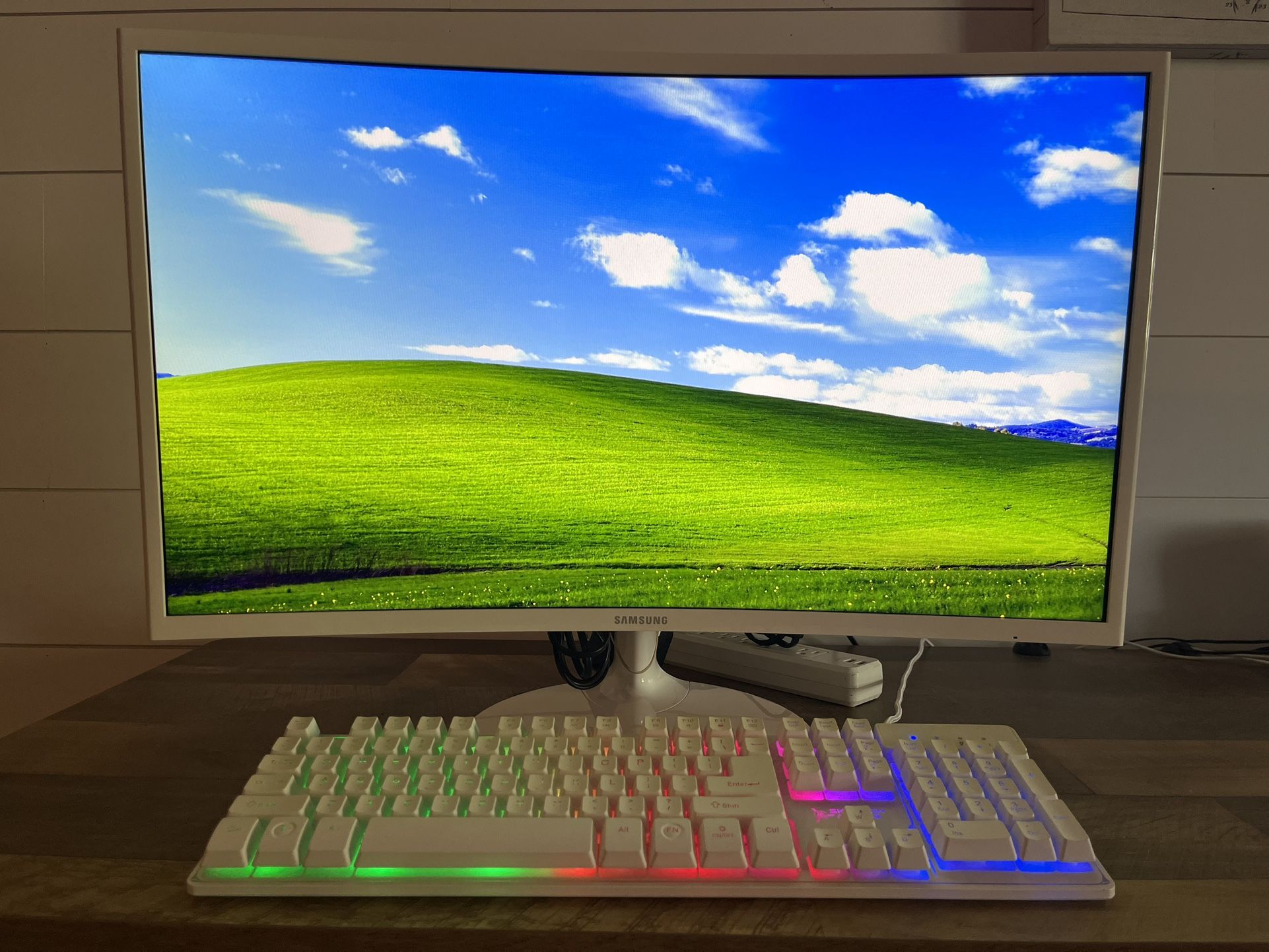 Samsung C27F391FHN 60Hz White 27" Curved Monitor